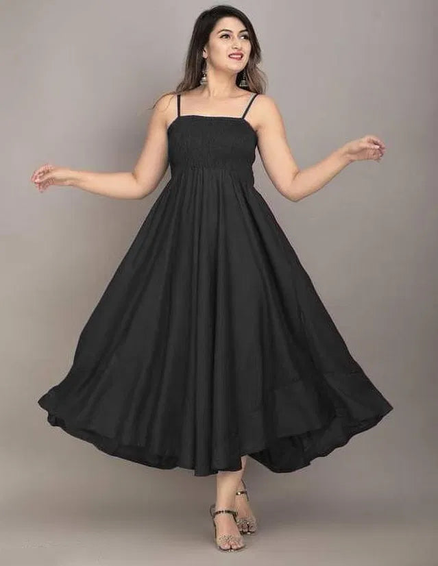 Noir Column Dress